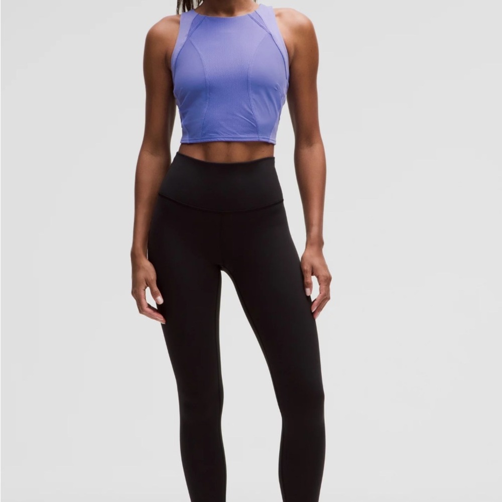 lululemon Mesh Panelled Training Tank Top *Light Support, B/C Cup Indigo Sz. 6